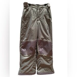 LL Bean Gray Insulated Snow Ski Pants Outdoor Utility Gorpcore Winter Kids 8
